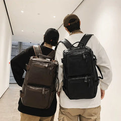 Cyflymder  Travel Backpack Gym Fitness Bag Women Men PU Large Capacity Training College Students Schoolbag Sports Laptop Vintage Daypack