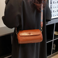 Cyflymder  floral shoulder strap cylindrical bag women's small pillow bag Bohemian style wide shoulder strap single shoulder crossbody