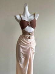 Cyflymder  Beach Skirt, Sexy Holiday One-piece Swimsuit, Women's Bikini Long Dress, Holiday Beach Summer Dress