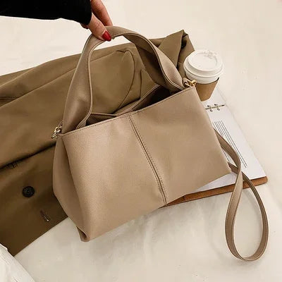Cyflymder  Women handbag new Brand Trendy Lady Shoulder bags Luxury Totes Soft PU Leather Crossbody Bags bolsas Casual big totes beige