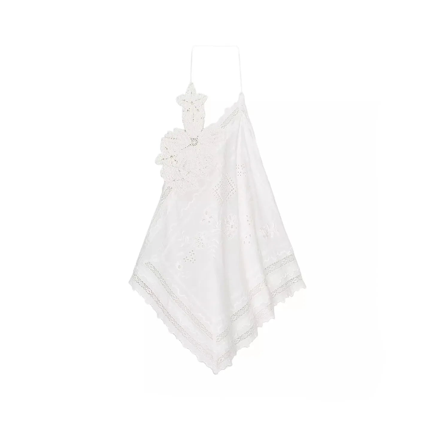 Cyflymder  Asymmetric Faionable Women's Top Z 2025 New Collection Floral Design Outerwear Regular Length Other Material