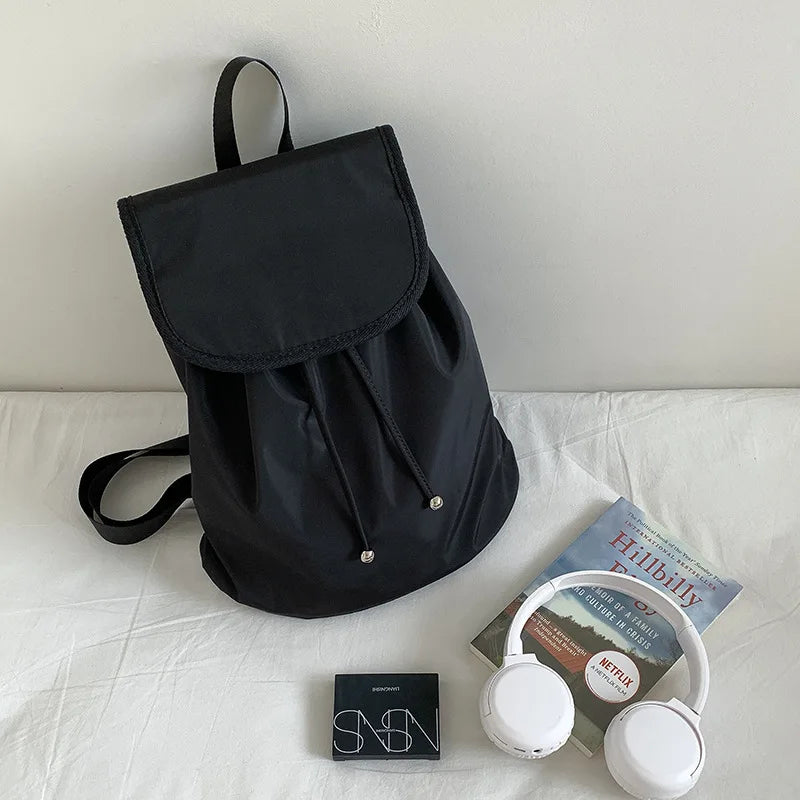 Cyflymder  Korean Women Backpacks Vintage Y2k Aesthetic Streetwear Schoolbag Casual All Match Simple Backpack for College Students