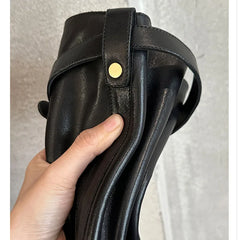 Cyflymder   New Design Belt Buckle Knee-High Boots Woman Zipper Low Heels Shoes Autumn Winter Round Toe Botas Para Mujer