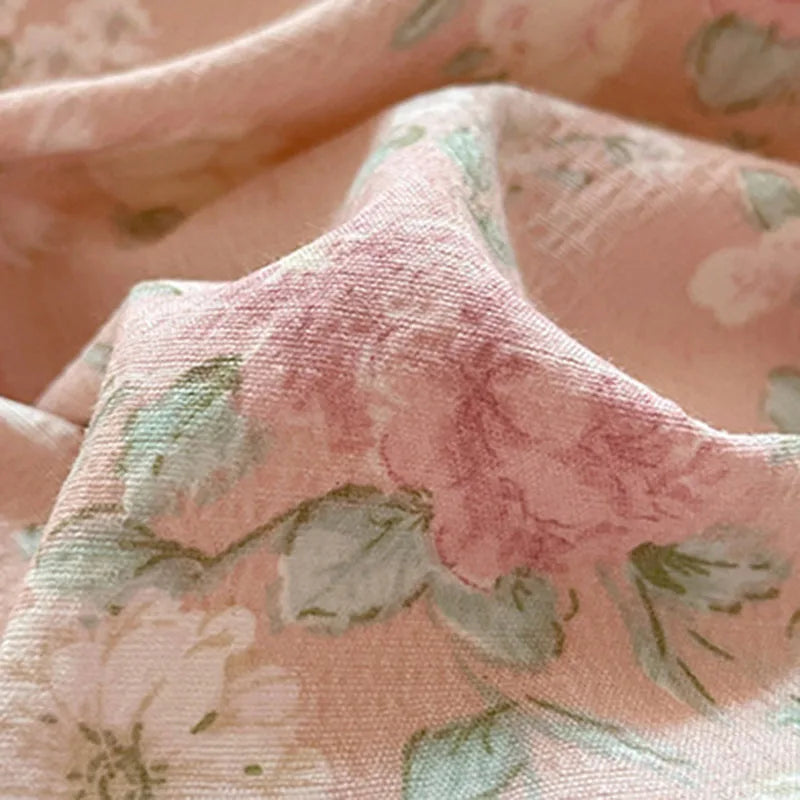 Cyflymder  Grade-A Double-Layer Yarn Pure Cotton Bedding Set Single Double High-Quality Bedsheet Kit Skin Friendly Ultra Soft Quilt Set