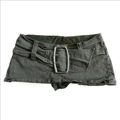 Cyflymder  American Vintage Spice Girl Women Short Stragiht Skirts Y2k Heavy Gothic Fashion High Street Sexy Shorts Skirt Harajuku Jupe