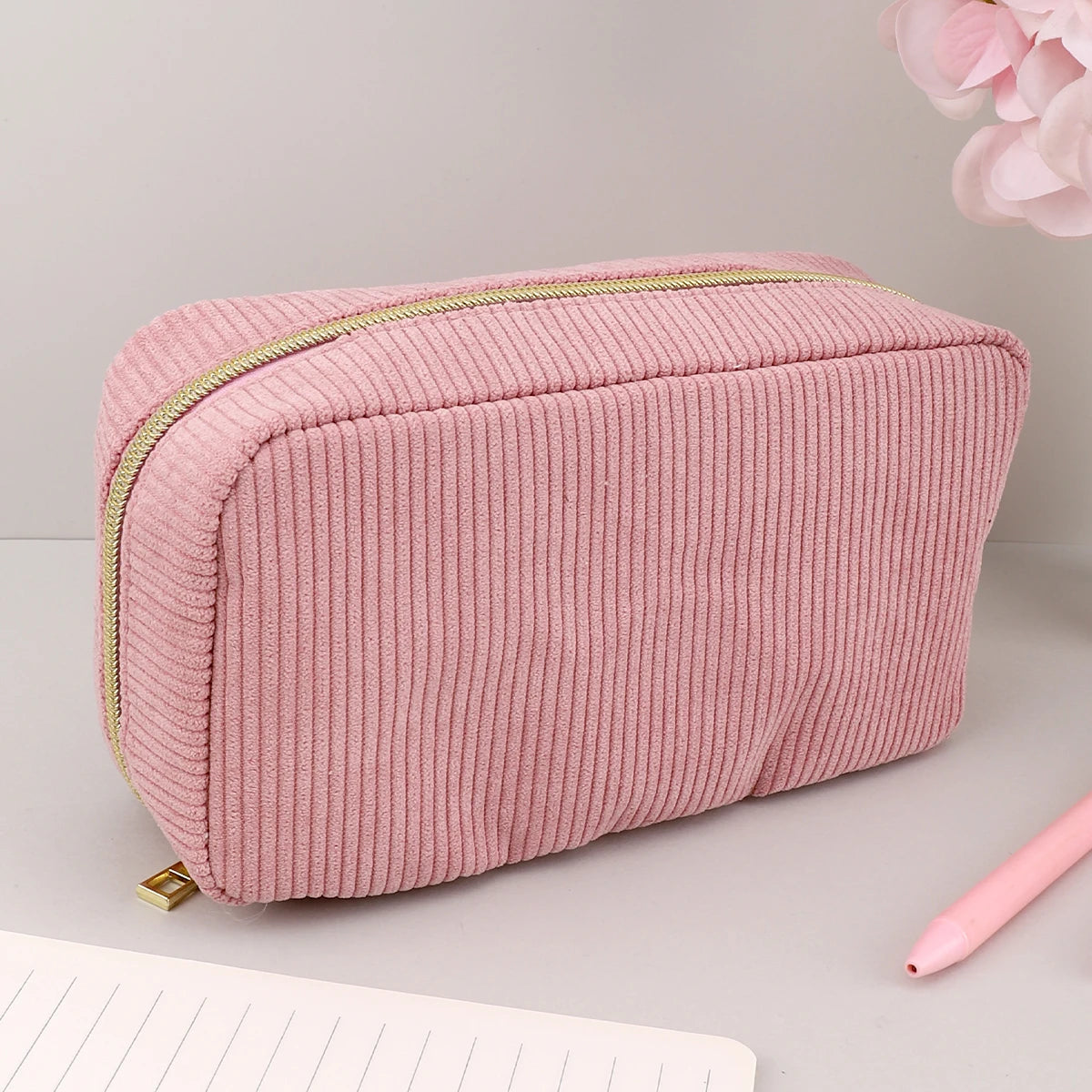 Cyflymder  Pencil Case Estuche Escolar Pencil Pouch Stationery Corduroy Pen Case Trousses Scolaires School Supplies Kalemlik Pencils Case