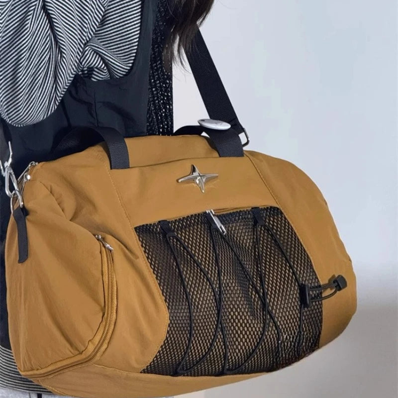 Cyflymder  Vintage Y2k Aesthetic Simple Gym Bags Women Casual Shoulder Underarm Bag Grunge All Match Trendy Handbags Crossbody Streetwear