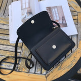 Cyflymder Shoulder Bag Vintage Messenger Bags for Women Fashion Ladies Small Square Purses and Handbags Solid Color Female Crossbody Bags