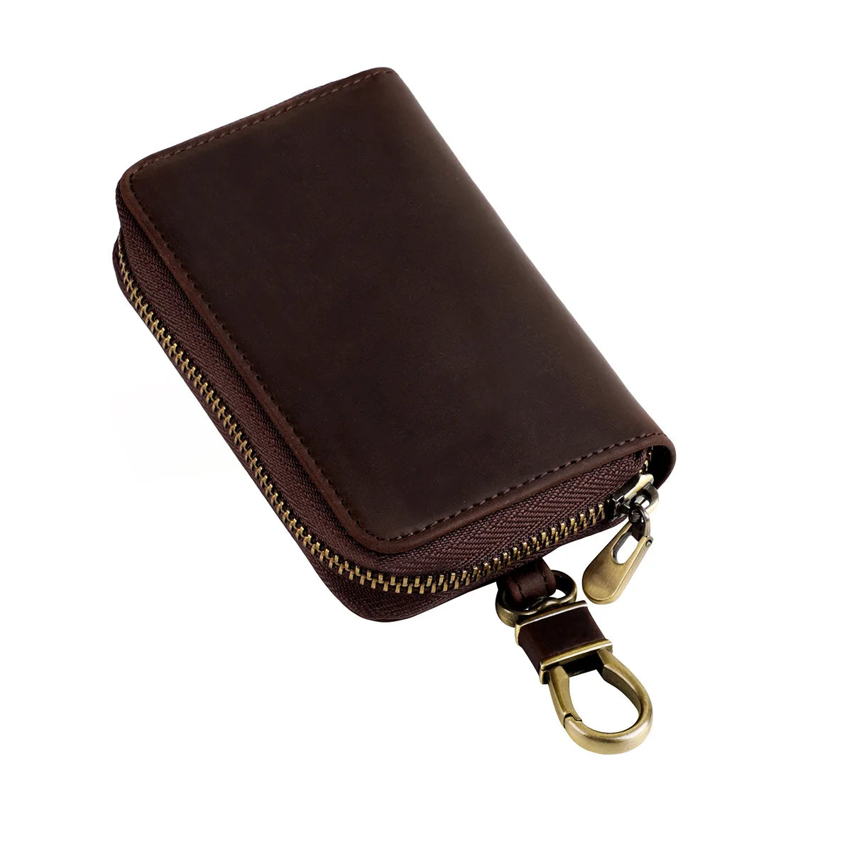 Cyflymder  Genuine Leather KeyChain Key Bag For Men Multifunction Organizer Wallet Holder Car Small Key Case Keys Pouch