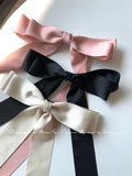 Cyflymder Oversized Bow Hair Clip For Girls Ballet Style Ribbon Spring Clip Headdress And Ribbon Edge Clip Hair Accessories Valentines Day Gift for Her