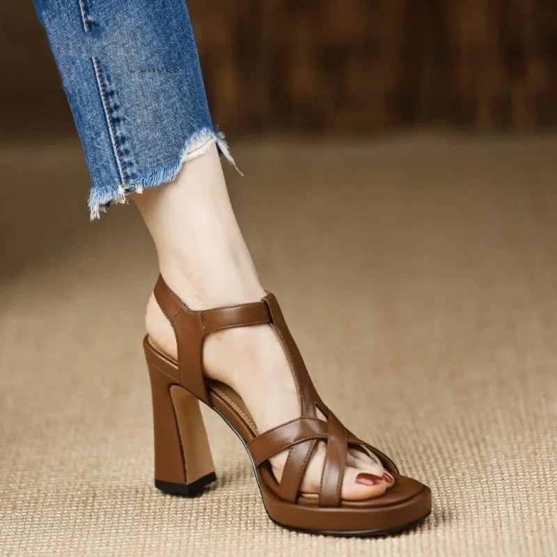 Cyflymder  Fashion Open Toe Pole Dance Shoes Stiletto Mujer New 2025 Women Platform Gladiator Sandals Pumps