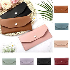 Cyflymder Women Long Envelope Wallets Leather Money Clutch Bag Multifunctional Female Purse Holiday Purses for Women Coin Purse