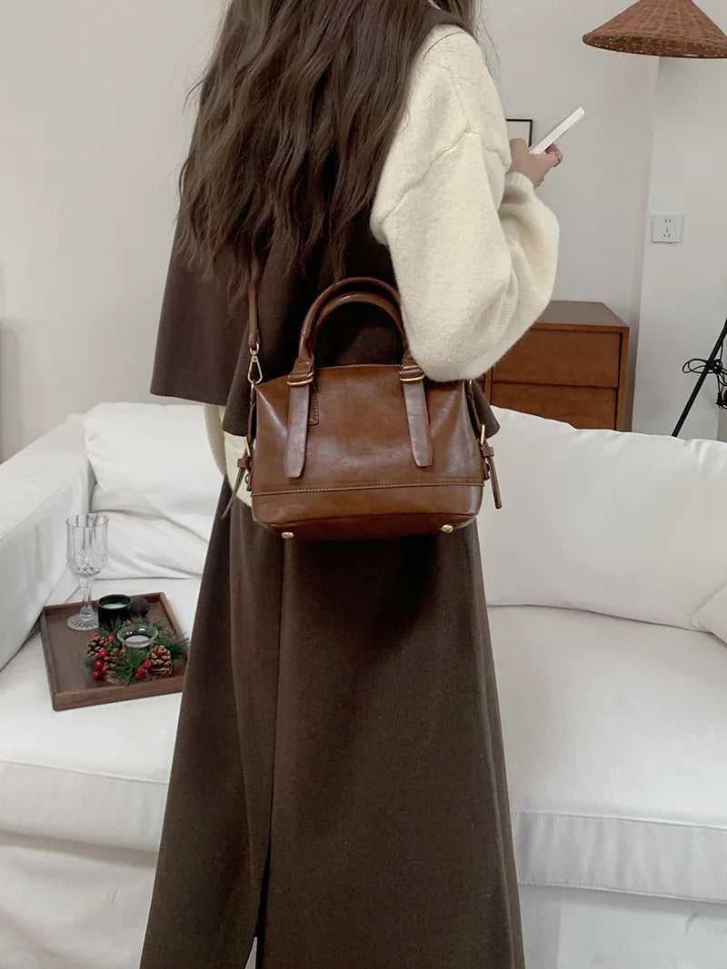 Cyflymder  Vintage Ladies Messenger Bag New Handbags for Women shoulder bags PU Leather Luxury Square Bag small totes bolsos