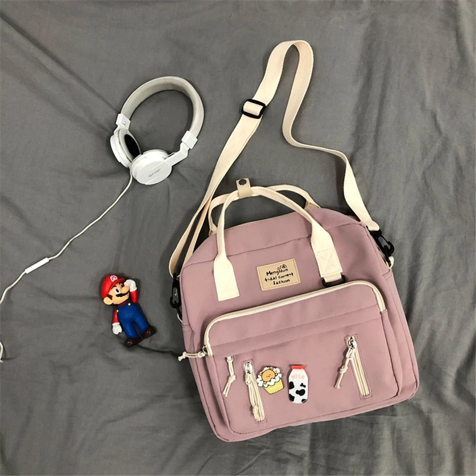 Cyflymder  Kawaii Backpack Women Back Pack Cute Mochila Japanese High School Girls Backpack School Bags for Teenage Girls Multi Pockets Sac