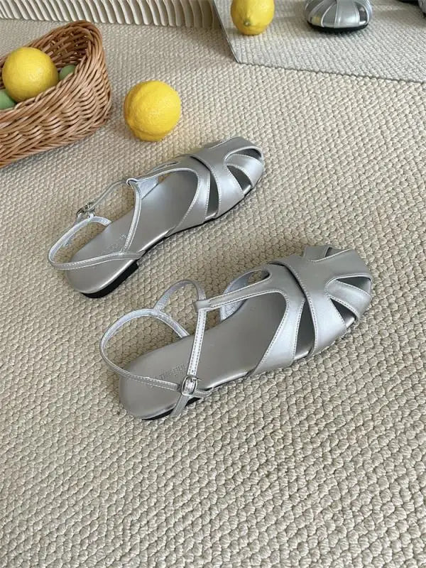 Cyflymder  Shoes Woman Round Toe Casual Female Sneakers Flats Soft Modis New Dress Summer Knitting Cute Slip-On Rome Lace-Up PU Fretwo
