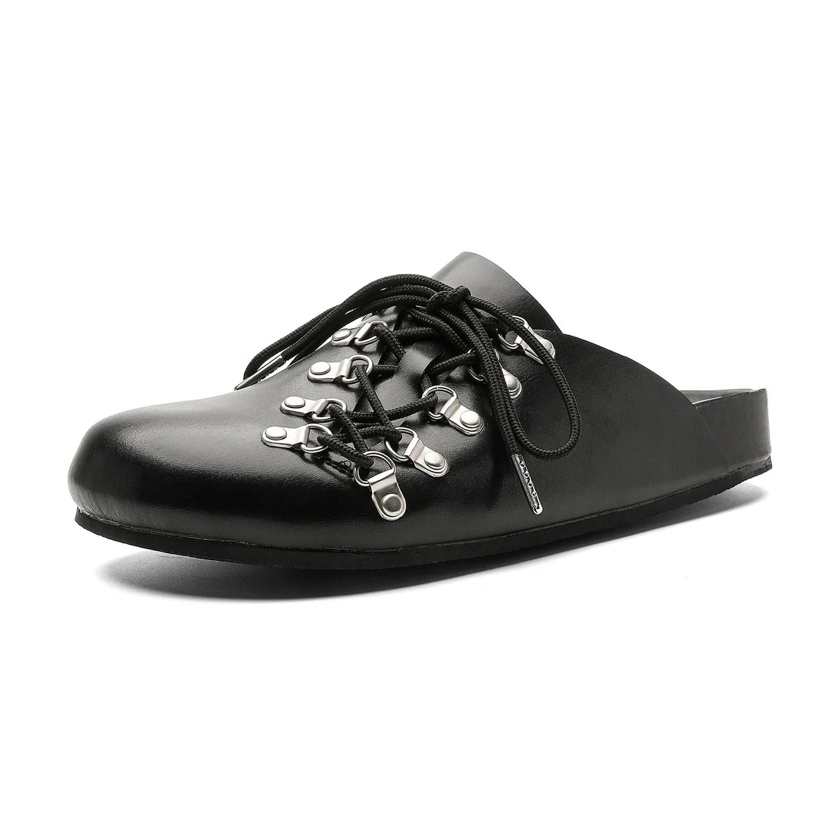 Cyflymder  Unique Design Black Slide Sandals For Men Women Couple Shoes Summer Breathable Mule Slip On Casual Daily Footwear