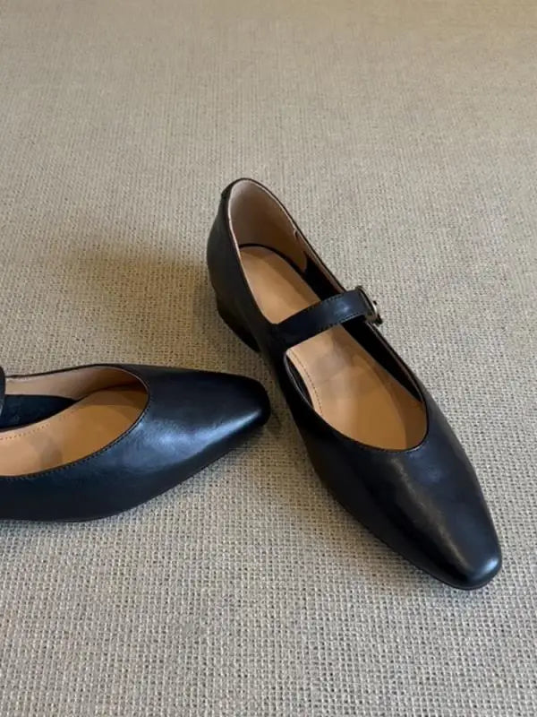 Cyflymder  Summer Shoes Ladies Autumn Oxfords Women's Casual Female Sneakers Flats Shallow Mouth Square Toe 2025 Fall Retro New Leather