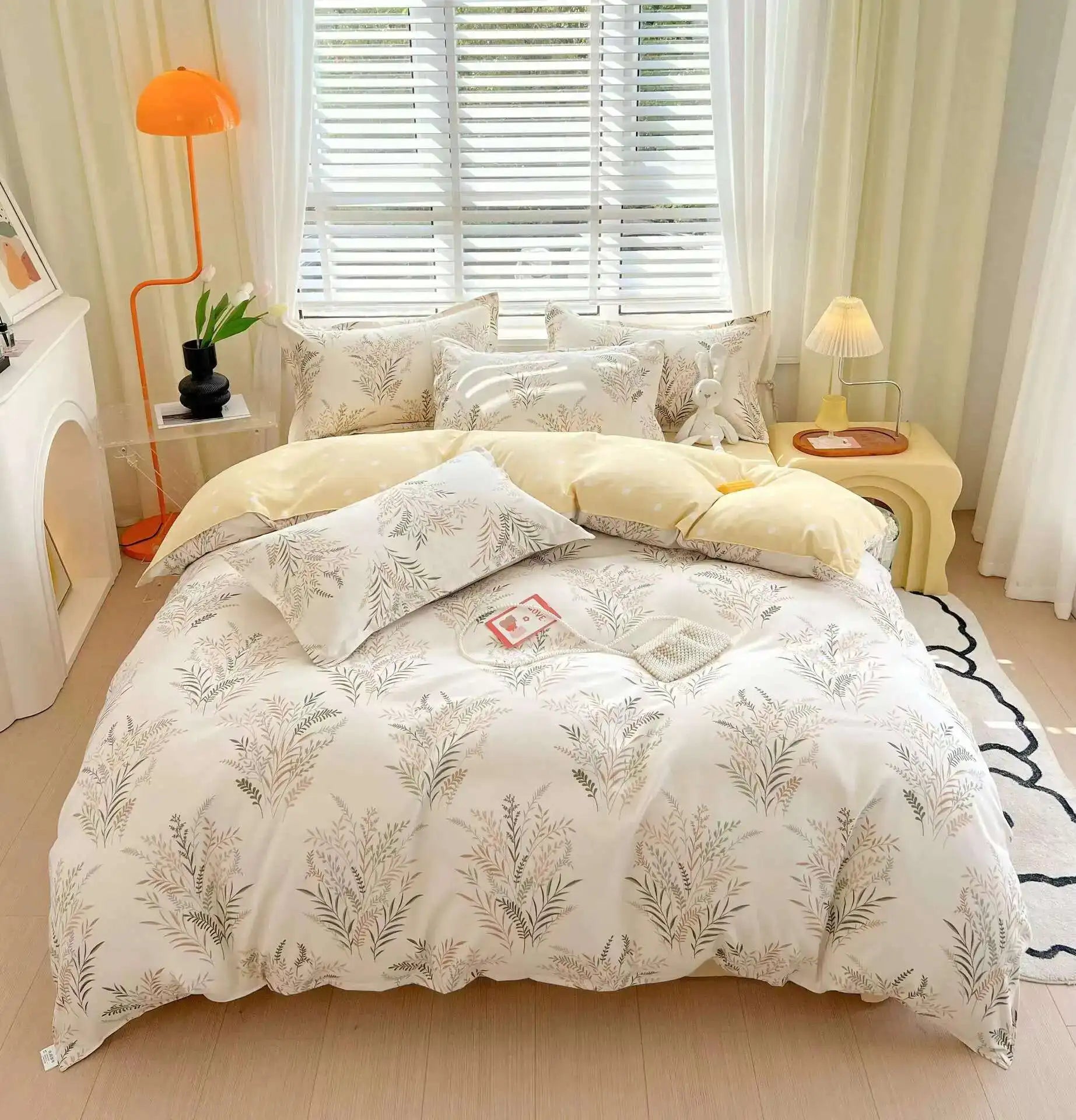 Cyflymder  New Cotton Duvet Cover, Long Staple Cotton Bed Sheet, Thickened And Brushed Four Piece Set, Student Dormitory Three Piece Set