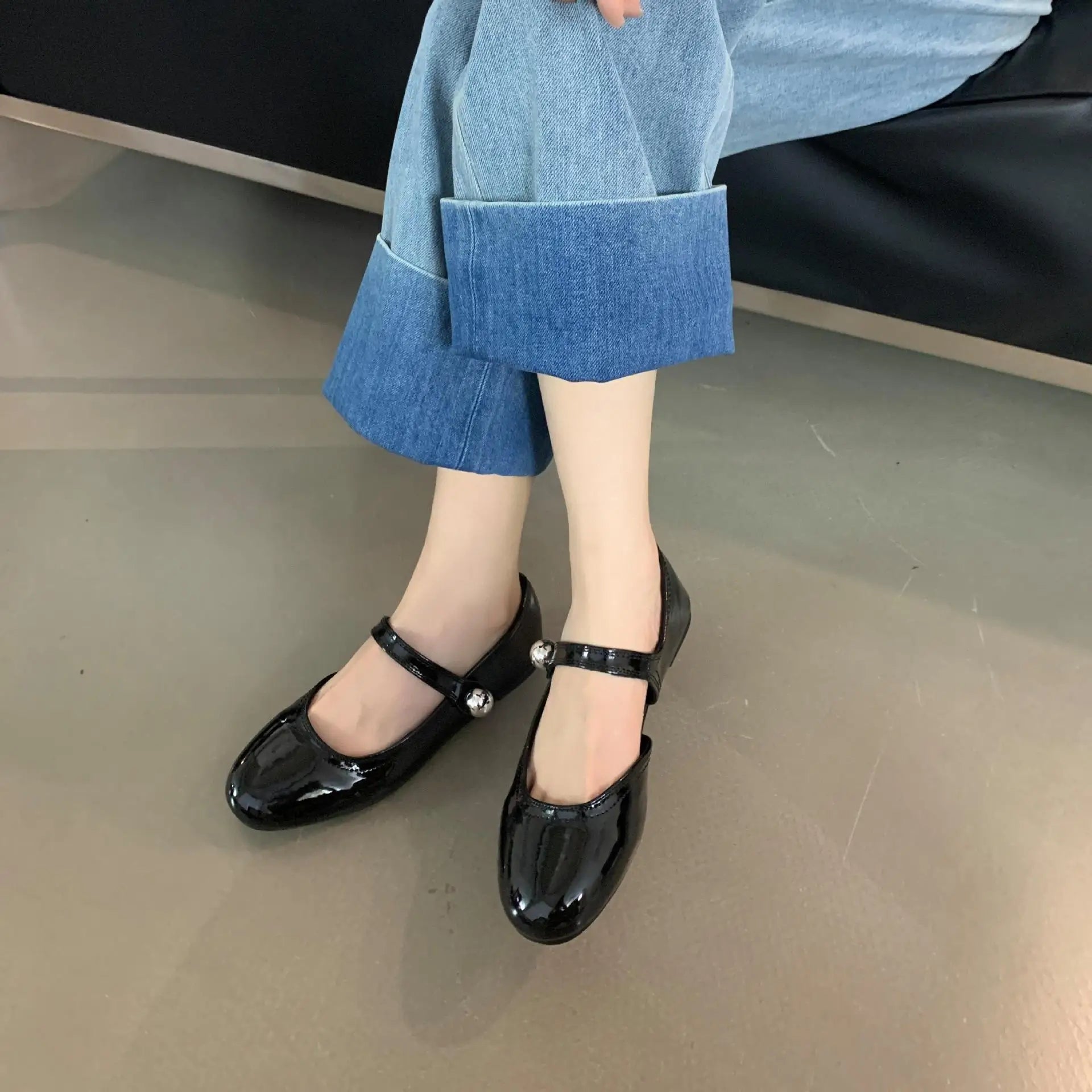 Cyflymder  Round Toe Shoes Woman Casual Female Sneakers Shallow Mouth Flats Modis Autumn New Dress Winter Cute Fall Comfortable Leisur