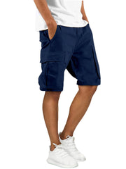 Cyflymder  Men s Lightweight Quick Dry Cargo Shorts with Elastic Waistband and Multiple Pockets for Outdoor Activities