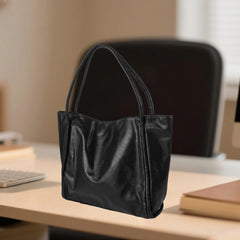 Cyflymder  Fashionable Women s Leather Tote Bag with Spacious Interior for Travel Shopping and Everyday Use - Stylish Shoulder Handbag