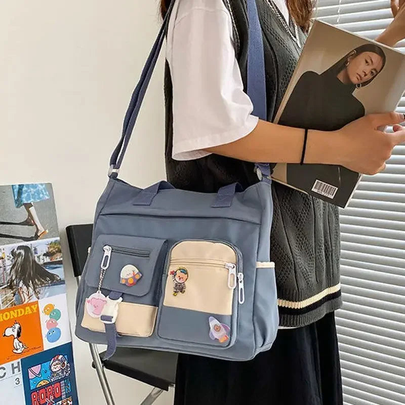 Cyflymder  Nylon Ladies Tote Messenger Bag Oxford Handbag Cross body Bags for Girls Satchels Waterproof Canvas Women Handbags Shoulder Bags