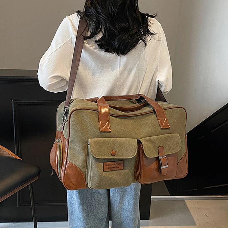 Cyflymder  Gym Fitness Shoulder Bag Dry Wet Yoga Swimming Sports Outdoor Handbag Large  Short Distance Trip Crossbody Travel Canvas Bags