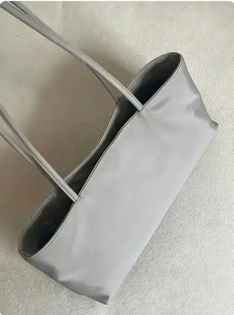 Cyflymder   NEW Large Capacity Nylon Canvas Tote Bag Women's Casual Lightweight Handbag Shoulder Bag  Magnetic Buckle Closure