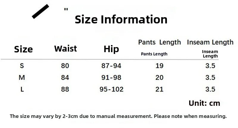 Cyflymder  Sexy Slim Fit Waist Bule Super ort Pants Asymmetric Street Sle Low Waist Tee-quarter Length Thin Fabric Summer Faion