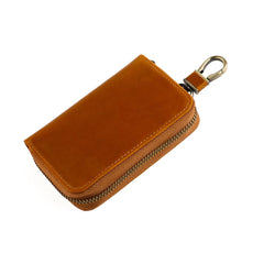 Cyflymder  Genuine Leather KeyChain Key Bag For Men Multifunction Organizer Wallet Holder Car Small Key Case Keys Pouch