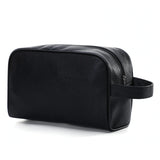 Cyflymder Travel Cosmetic Bag with Handle,PU Leather Portable Large Make up Bags,for Women Men Girls Toiletry Makeup Tools Sk