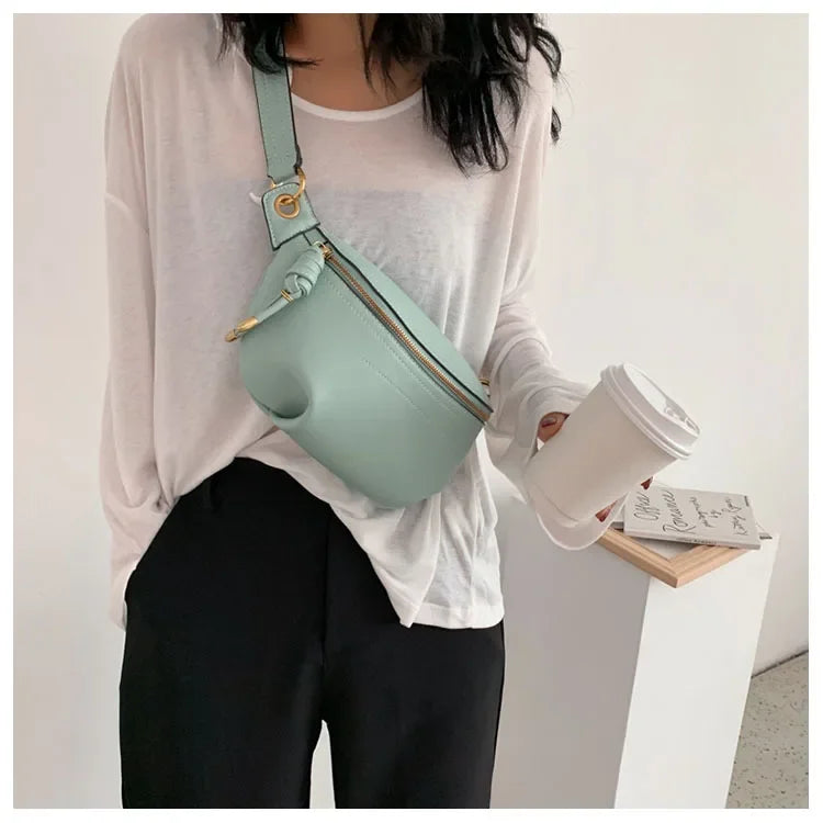 Cyflymder  Designer Chest Bags for Women Knitting Crossbody Bags Chains Ladies Chest Handbag Travel Bag Fashion Knitting Bag New