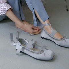 Cyflymder  Spring and Autumn Women Flats New Suede Ladies Casual Ballet Shoes Fashion Bowknot Design Dress Shoes 2235