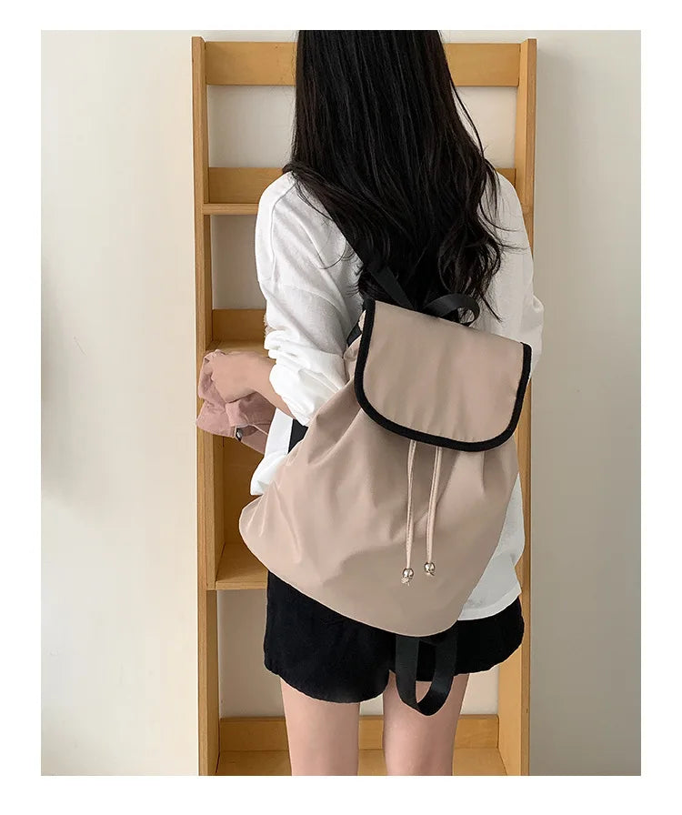 Cyflymder  Korean Women Backpacks Vintage Y2k Aesthetic Streetwear Schoolbag Casual All Match Simple Backpack for College Students
