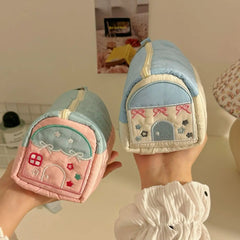 Cyflymder  Pen Bag Case Box Stocking Stuffers Cute Creative Large Capacity Zipper Makeup Organizer Storage Bag Box Nice Gift