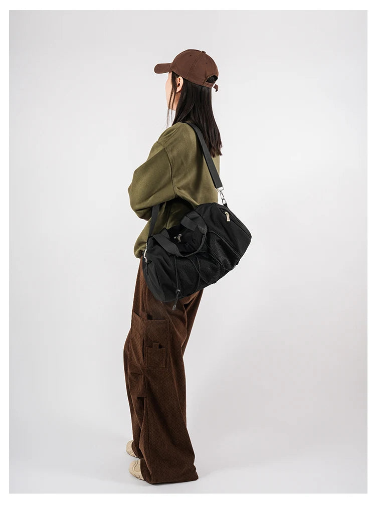 Cyflymder  High-capacity All Match Fashion Shoulder Bag Y2k Aesthetic Fashion Women Gym Bags Korean Chic Casual Travel Handbags Crossbody