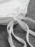 Cyflymder Sexy One Shoulder Tight Evening Mini Dress 2024 Summer Ruffle Short Club Party White Bodycon Dresses Women