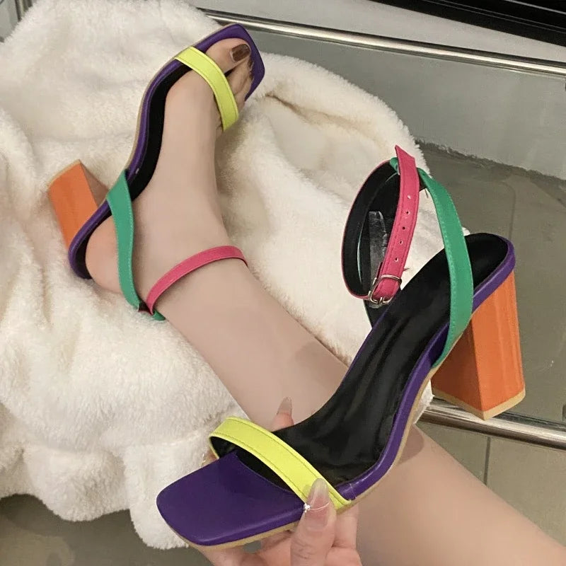 Cyflymder  New Fashion Casual Sexy Strange Style Shoes for Women High Heels Sandals Designer  Zapatos De Mujer