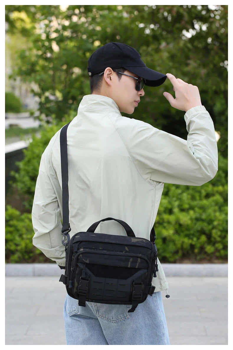 Cyflymder  Tactical Climbing Bag Molle Large Messenger Outdoor Travel Sports Commuting Camping Shoulder Crossbody Bags Weekend Trip Handbag