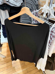Cyflymder  Black Long Batwing Sleeve T-shirts Women Elegant Sweet Slash Neck Cotton Tee Shirts Vintage Simple All-match Tshirts Y2k Tops