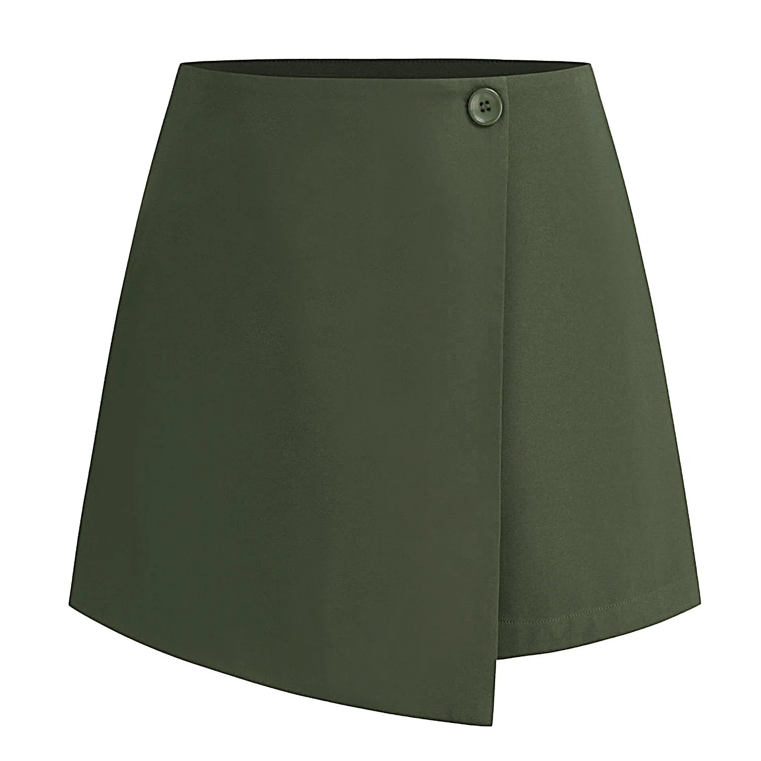 Cyflymder  Black Mini Skirt Shorts Woman Fashion One Button Skort For Women High Waist Short Skirts Woman Summer Casual Shorts