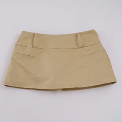 Cyflymder   Spice Girl Khaki A-shaped Skirt