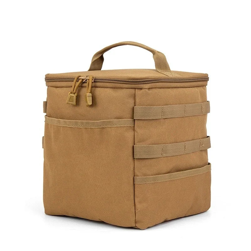 Cyflymder  Outdoor Camping Storage Bag Large Capacity Ground Nail Tool Gas Canister Picnic Cookware Utensils Kit Bag Outdoor Bag For Man