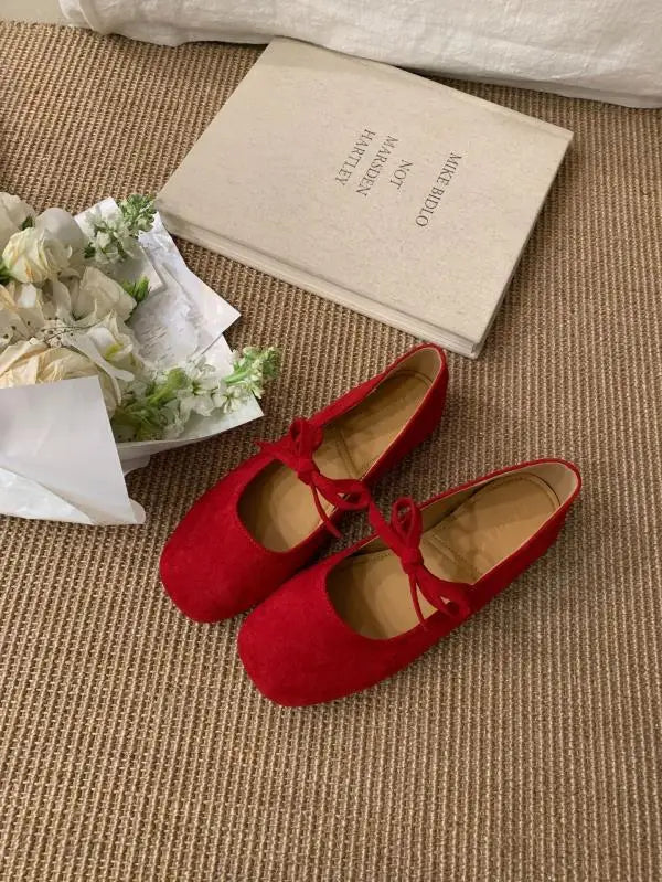 Cyflymder  Shoes Woman Comfortable And Elegant Square Toe Bow-Knot Casual Female Sneakers Flats Butterfly Dress Summer Rubber  Leisure Mary