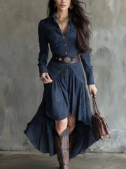 Cyflymder  2026 Spring Autumn Winter Long Sleeve Elegant Midi Dress Women's Clothing Casual Party Work Evening Sheath Office Lady Dresses