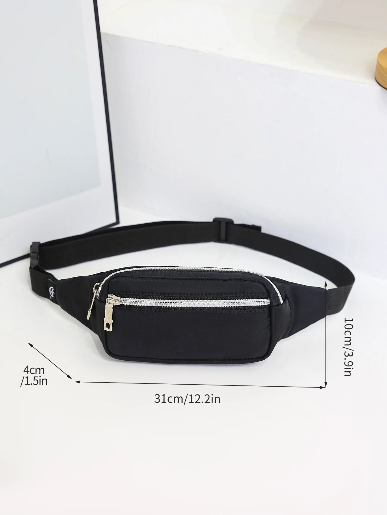 Cyflymder Fashion Men Women Waist Bag Casual Fanny Pack Purse Large Phone Belt Bag Pouch Canvas Outdoor Travel Phone Bag Banana Hip Bags