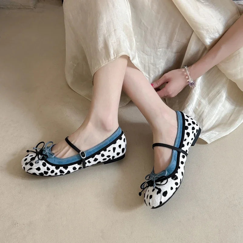 Cyflymder Bow Women Mary Jane Shoes Flats Designer Shoes Shallow Summer Fashion Loafers Shoes New Walking Comfort Soft Woman Zapatos