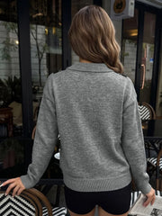 Cyflymder   Autumn Vintage Argyle Turn Down Collar Long Sleeve Loose All Match Streetwear Knitted Pullovers