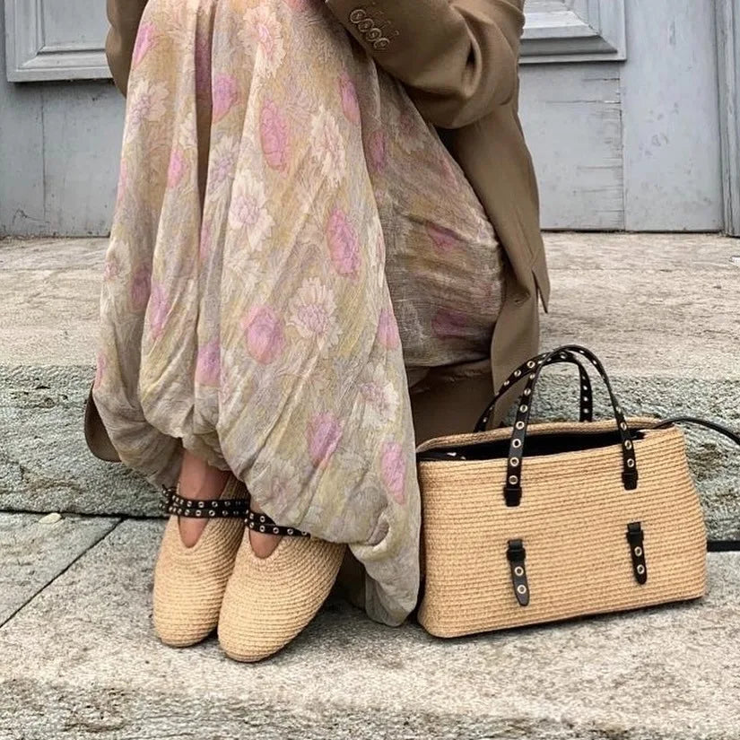 Cyflymder  Elegant Lady High Waist Commute Pants Summer Casual Loose Breathable Wide Leg Pants Vintage Floral Printed Pleated Long Pants