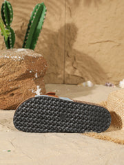 Cyflymder  Women's Cork Insole Sandals, Single Strap Buckle, Comfort Slippers